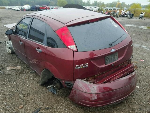 1FAHP37N66W248590 - 2006 FORD FOCUS ZX5 MAROON photo 3