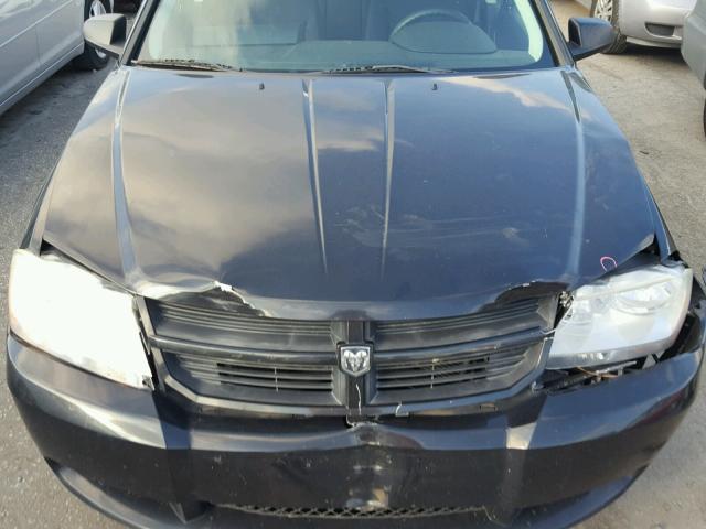 1B3CC4FBXAN186432 - 2010 DODGE AVENGER SX BLACK photo 7