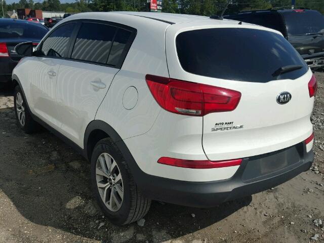 KNDPB3AC8F7744741 - 2015 KIA SPORTAGE L WHITE photo 3