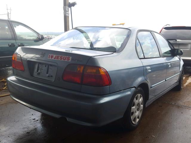 2HGEJ6615YH571479 - 2000 HONDA CIVIC BASE Mavi foto 4