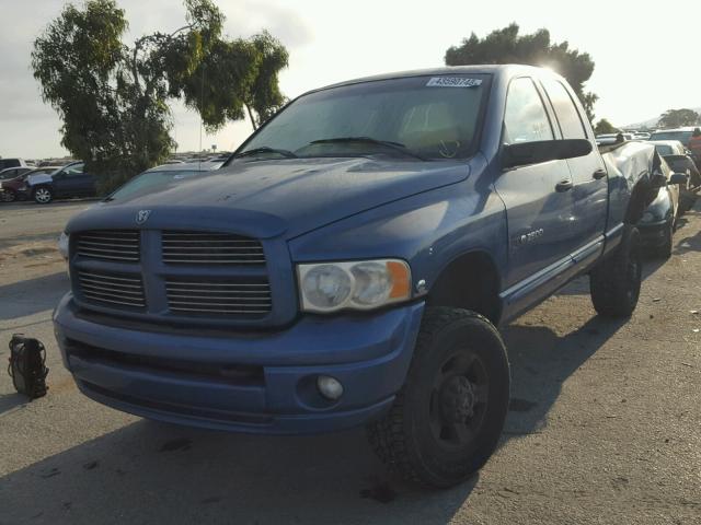 3D3KU28C74G209624 - 2004 DODGE RAM 2500 S BLUE photo 2