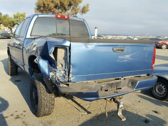 3D3KU28C74G209624 - 2004 DODGE RAM 2500 S BLUE photo 3