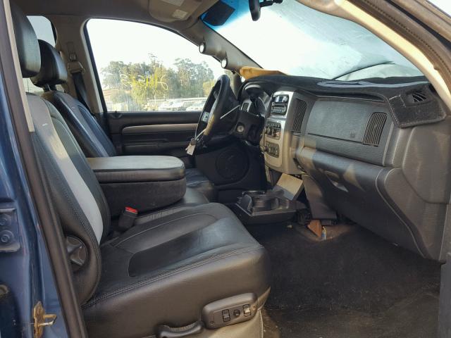 3D3KU28C74G209624 - 2004 DODGE RAM 2500 S BLUE photo 5