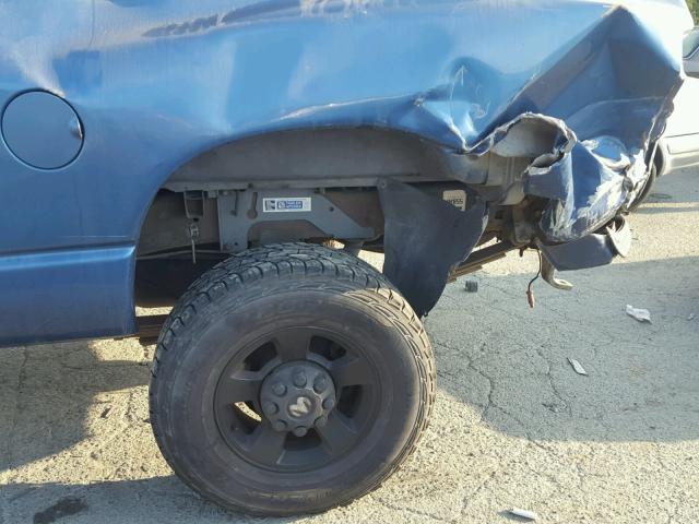 3D3KU28C74G209624 - 2004 DODGE RAM 2500 S BLUE photo 9