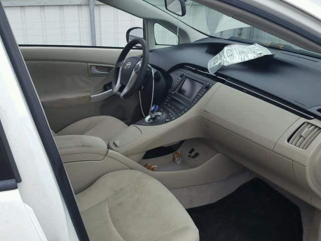 JTDKN3DU5A0010968 - 2010 TOYOTA PRIUS 白色 照片 5