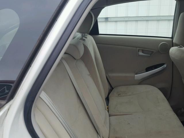 JTDKN3DU5A0010968 - 2010 TOYOTA PRIUS 白色 照片 6