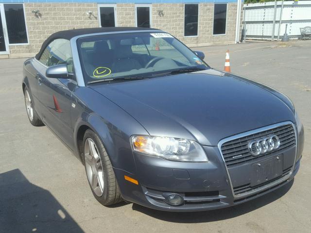 WAUDF48HX8K010596 - 2008 AUDI A4 2.0T CA GRAY photo 1