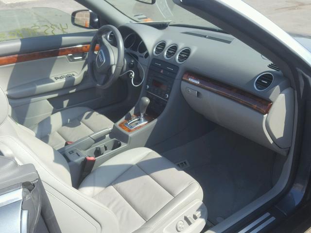 WAUDF48HX8K010596 - 2008 AUDI A4 2.0T CA GRAY photo 5