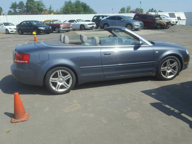 WAUDF48HX8K010596 - 2008 AUDI A4 2.0T CA GRAY photo 9