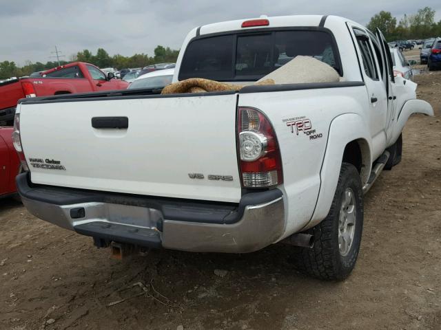 5TELU42N29Z608911 - 2009 TOYOTA TACOMA WHITE photo 4