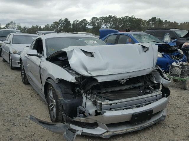 1FA6P8CF2F5369576 - 2015 FORD MUSTANG GT SILVER photo 1