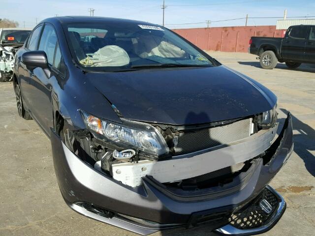 19XFB2F91EE247242 - 2014 HONDA CIVIC EX-L CHARCOAL photo 1