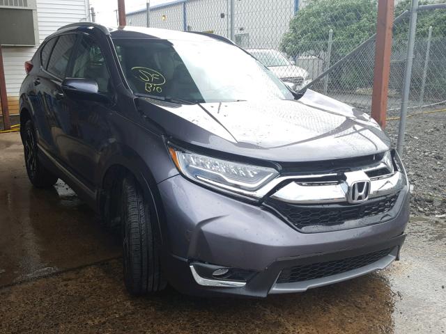 2HKRW2H93HH610557 - 2017 HONDA CR-V TOURI GRAY photo 1