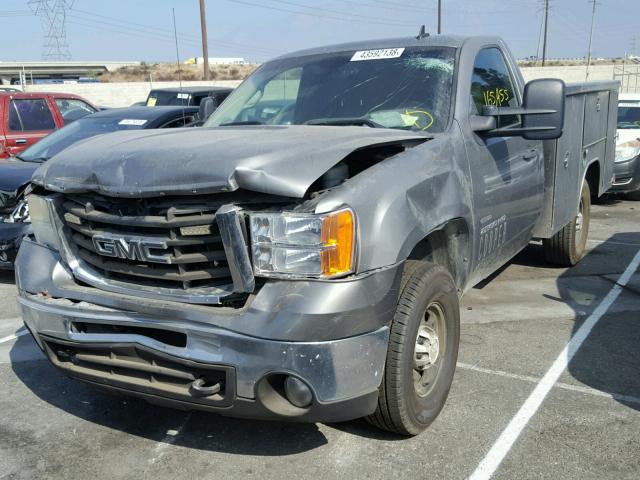 1GDHC24637E554159 - 2007 GMC SIERRA C25 GRAY photo 2