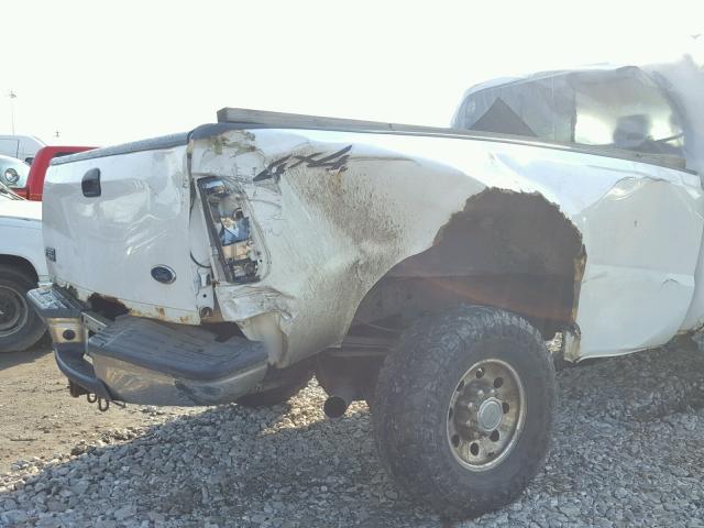 1FTSW31P04EB70338 - 2004 FORD F350 SRW S WHITE photo 9