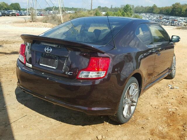 JTKJF5C77D3048827 - 2013 TOYOTA SCION TC 栗色 照片 4