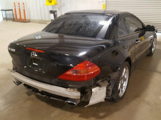 WDBSK75F03F018328 - 2003 MERCEDES-BENZ SL 500R BLACK photo 4