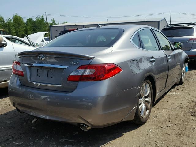 JN1BY1AR7DM602089 - 2013 INFINITI M37 X GRAY photo 4