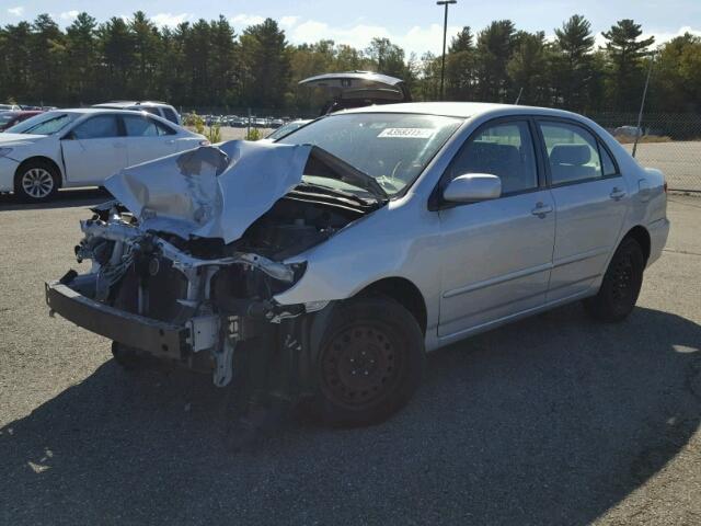 2T1BR30E26C694846 - 2006 TOYOTA COROLLA SILVER photo 2