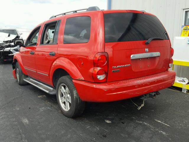 1D4HB58N56F133484 - 2006 DODGE DURANGO LI RED photo 3