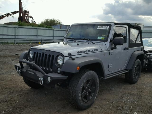 1C4GJWAGXGL166058 - 2016 JEEP WRANGLER S GRAY photo 2