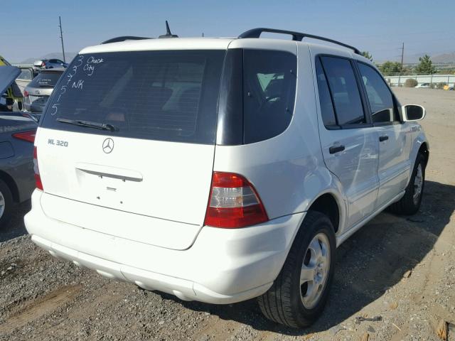 4JGAB54E32A337515 - 2002 MERCEDES-BENZ ML 320 WHITE photo 4