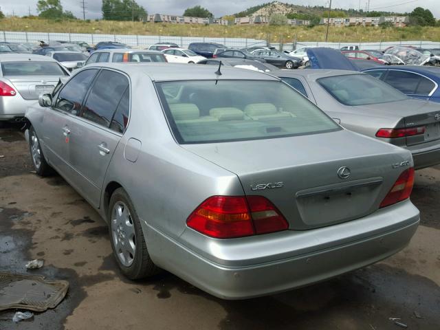 JTHBN30F620085539 - 2002 LEXUS LS 430 SILVER photo 3