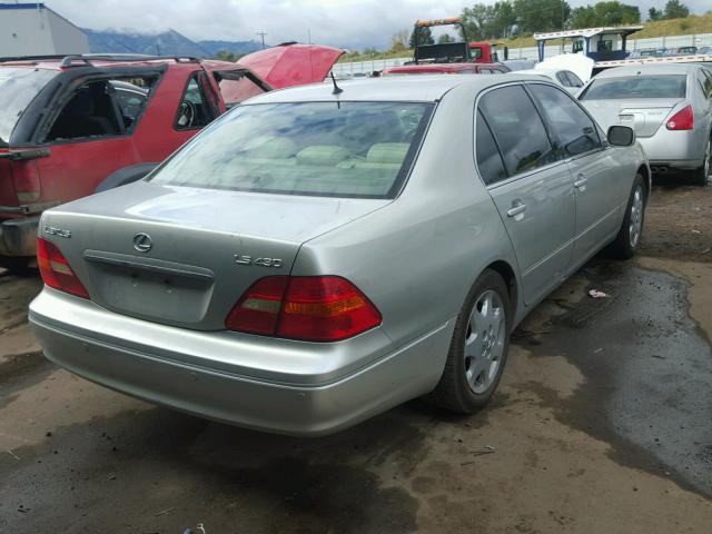 JTHBN30F620085539 - 2002 LEXUS LS 430 SILVER photo 4