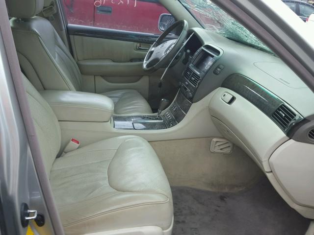 JTHBN30F620085539 - 2002 LEXUS LS 430 SILVER photo 5