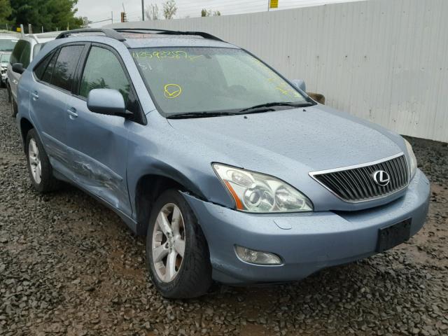 JTJHA31U040042898 - 2004 LEXUS RX 330 BLUE photo 1