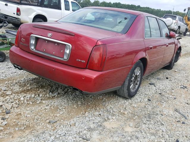 1G6KE54Y03U269168 - 2003 CADILLAC DEVILLE DH RED photo 4