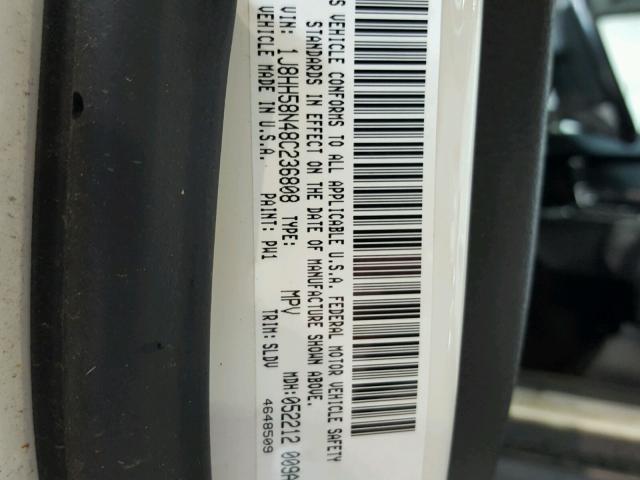 1J8HH58N48C236808 - 2008 JEEP COMMANDER Ağ foto 10