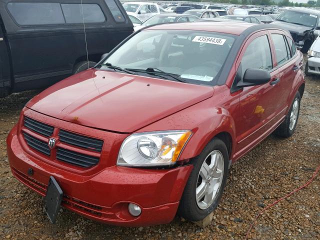 1B3HB48B67D352465 - 2007 DODGE CALIBER SX BURGUNDY photo 9