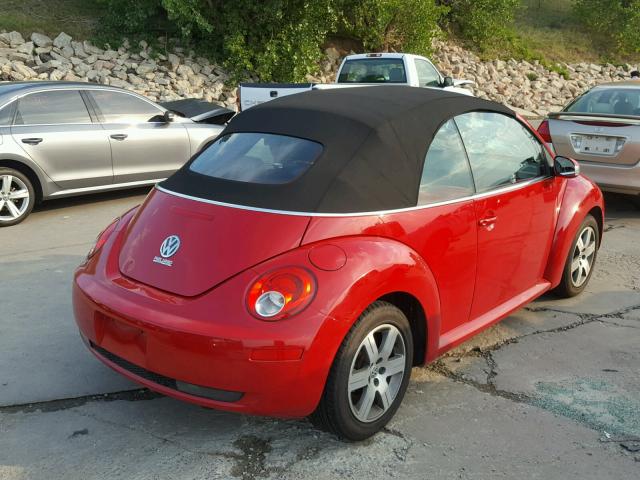 3VWRF31Y86M329088 - 2006 VOLKSWAGEN NEW BEETLE Qırmızı foto 4