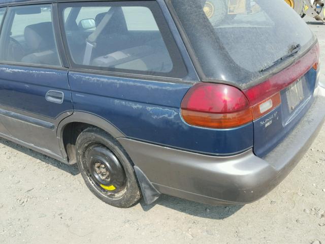 4S3BK6353S7353534 - 1995 SUBARU LEGACY L/O GREEN photo 9