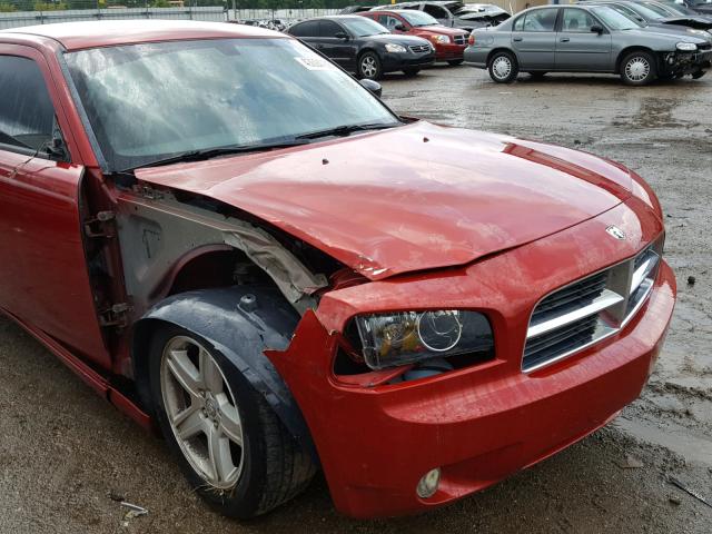 2B3KA33V39H609656 - 2009 DODGE CHARGER SX RED photo 9