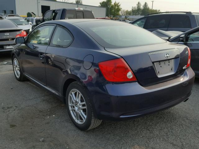 JTKDE177070218583 - 2007 TOYOTA SCION TC 蓝色 照片 3