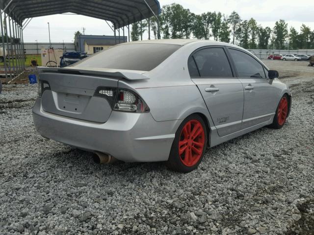 2HGFA55557H714108 - 2007 HONDA CIVIC SI SILVER photo 4