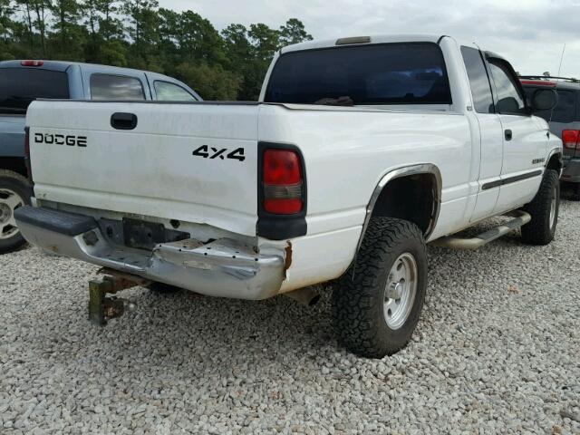 1B7HF13Z31J590871 - 2001 DODGE RAM 1500 WHITE photo 4