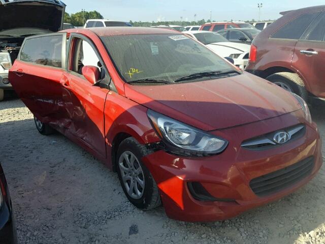 KMHCT5AE5EU151911 - 2014 HYUNDAI ACCENT GLS RED photo 1