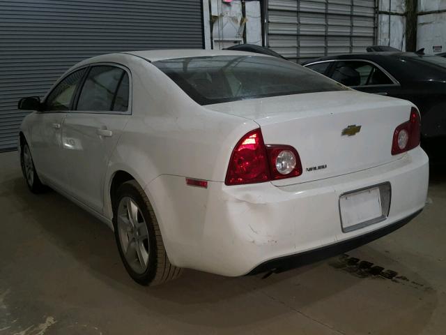 1G1ZA5EB6A4101106 - 2010 CHEVROLET MALIBU LS WHITE photo 3