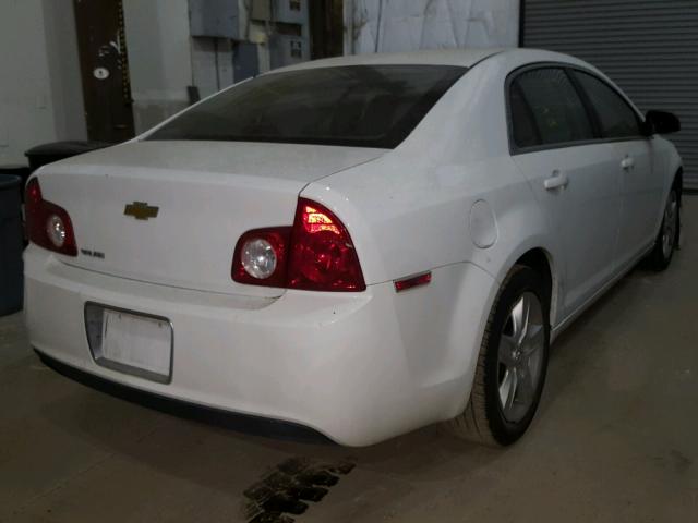 1G1ZA5EB6A4101106 - 2010 CHEVROLET MALIBU LS WHITE photo 4