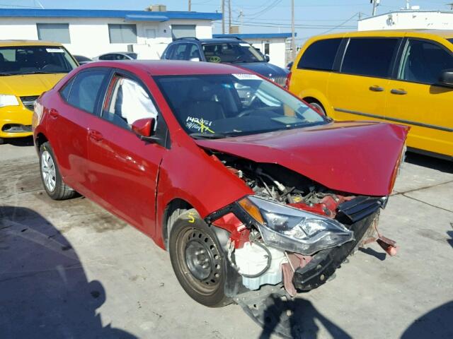 5YFBURHE0GP425204 - 2016 TOYOTA COROLLA L RED photo 1