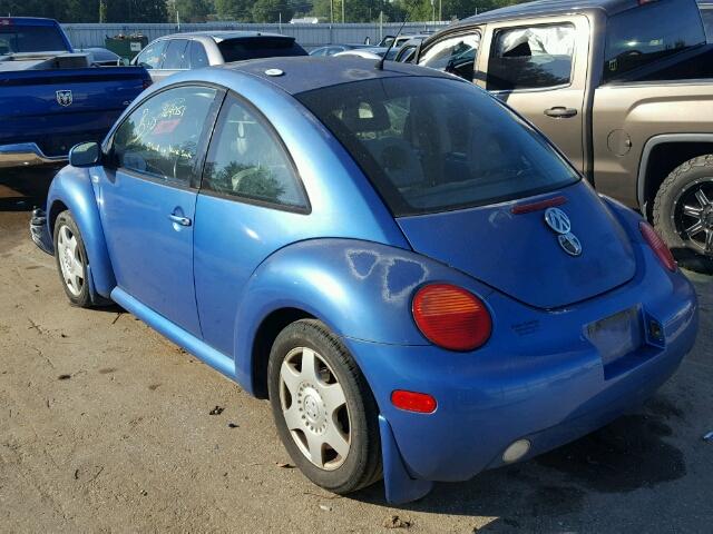 3VWCK21C61M459928 - 2001 VOLKSWAGEN NEW BEETLE 蓝色 照片 3