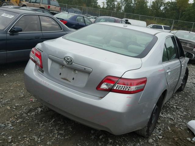 4T1BF3EK8AU113266 - 2010 TOYOTA CAMRY SILVER photo 4