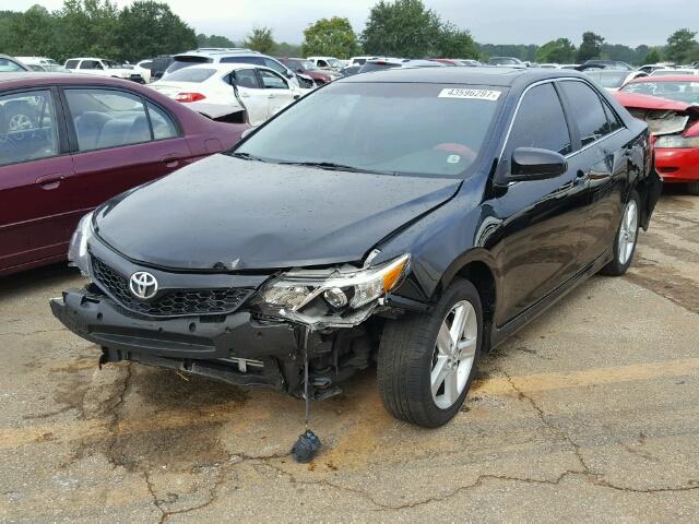 4T1BF1FK5DU241696 - 2013 TOYOTA CAMRY BLACK photo 2