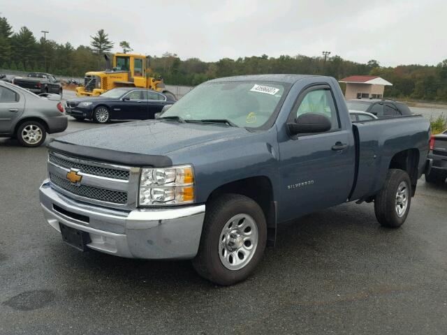 1GCNCPEX4DZ351801 - 2013 CHEVROLET SILVERADO BLUE photo 2