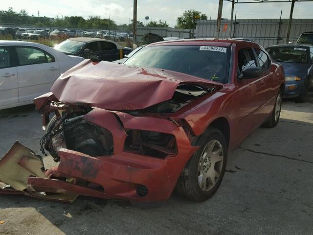 2B3KA43G47H749641 - 2007 DODGE CHARGER SE RED photo 2