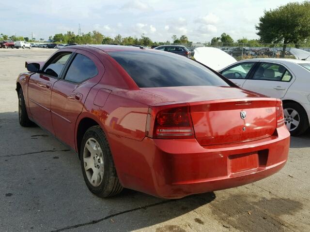 2B3KA43G47H749641 - 2007 DODGE CHARGER SE RED photo 3