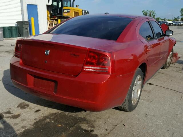 2B3KA43G47H749641 - 2007 DODGE CHARGER SE RED photo 4